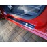 Накладки на пороги (carbon) Honda Civic IV 4D/5D (2012-) бренд – Alu-Frost (Польша) дополнительное фото – 3